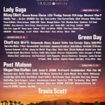 Coachella 2025 : Lady Gaga, Green Day, Post Malone et Travis Scott en têtes d'affiche !